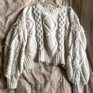 Perfect fringe sweater from line and dot